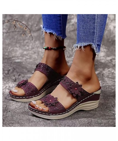 espadrille sandal platform, Women's Fashion Summer Solid Peep Toe Casual Wedge Platform Shoes Sandals A01 Wine $11.53 Sandals