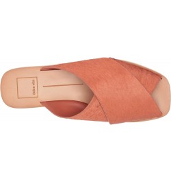 Women's Poira Slide Sandal Rust Calf Hair $29.03 Sandals