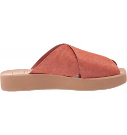 Women's Poira Slide Sandal Rust Calf Hair $29.03 Sandals