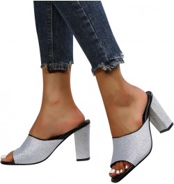 Wedge Sandals for Women casual summer wedge sandals for women summer Espadrilles Wedge Sandals Z 04-silver $16.93 Sandals