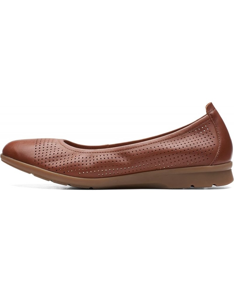 Women's Jenette Ease Ballet Flat Tan Leather $23.62 Flats