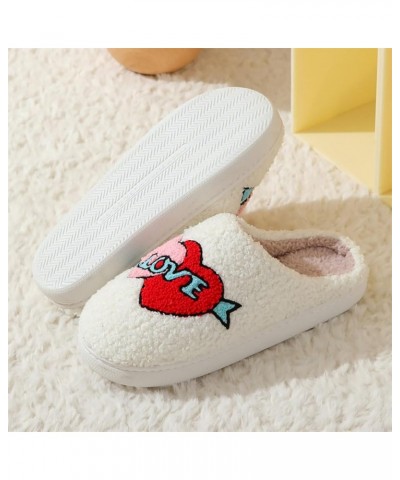 Strawberry Cotton Slippers Cherry Slippers Love Heart Slippers Cowboy Boot Slippers Fox Cat Slippers Women's Men's Vintage Fo...