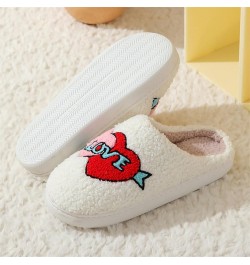 Strawberry Cotton Slippers Cherry Slippers Love Heart Slippers Cowboy Boot Slippers Fox Cat Slippers Women's Men's Vintage Fo...