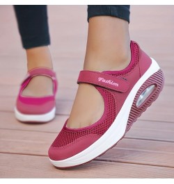 Women's Air Cushion Mesh Sneakers, Breathable Cut-Out Ankle Strap Sports Shoes, Casual Walking Shoes White $11.16 Fashion Sne...