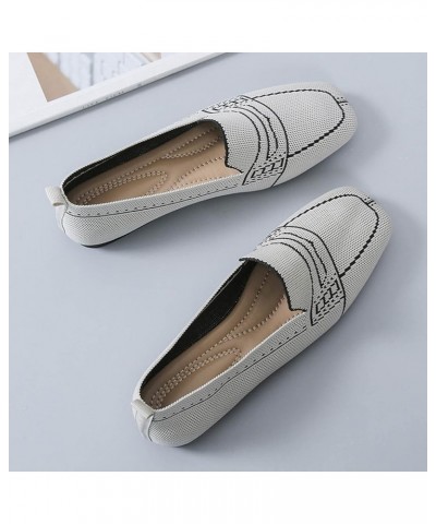 Womens Flats Size 8, Women's Mesh Flats Shoes Breathable Slip on Shoes Casual Flats Comfortable Walking Shoes Grey $12.42 Ath...