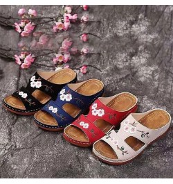 Sandals for Women Casual Summer Wedge Sandals Platform Wedge Sandals Open Toe Buckle Strap Sandals Elegant Shoes,Brown,US11/E...