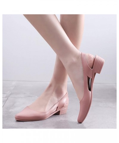 Women Dance Shoes Heeled Sandals For Women Dressy Silver Dance Shoes For Women Low Heel Heels Womens Sandals Dance Sho E-pink...