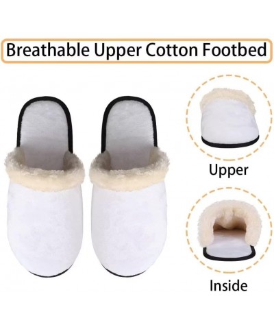 Slippers for Women Mens Winter Warm Home Slippers Soft Cotton Slippers for Indoor Bedoorm Shoes Christmas Deer Pink $10.12 Sl...