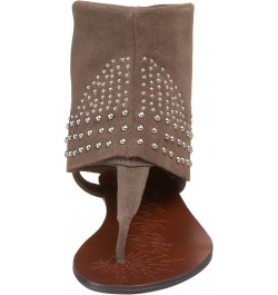 Women's Brilliant Ankle-Wrap Sandal Taupe $23.93 Sandals