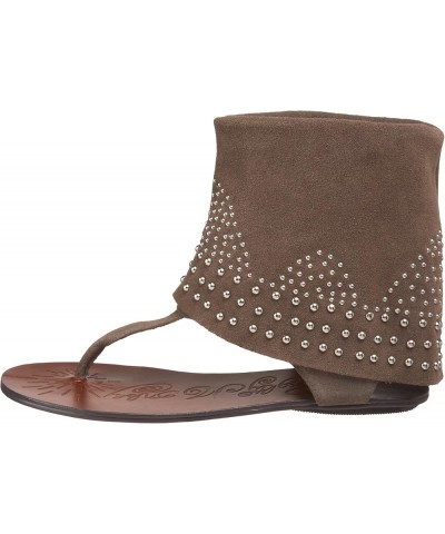 Women's Brilliant Ankle-Wrap Sandal Taupe $23.93 Sandals