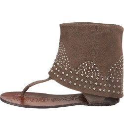 Women's Brilliant Ankle-Wrap Sandal Taupe $23.93 Sandals