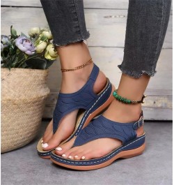 Orthopedic Sandals For Women Arch Support Slide In Comfortable Wide Width Orthotic Casual Dressy Summer Sandals P-blue $13.33...