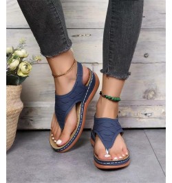 Orthopedic Sandals For Women Arch Support Slide In Comfortable Wide Width Orthotic Casual Dressy Summer Sandals P-blue $13.33...