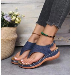 Orthopedic Sandals For Women Arch Support Slide In Comfortable Wide Width Orthotic Casual Dressy Summer Sandals P-blue $13.33...