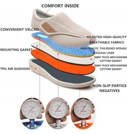 Women's Diabetic Shoes for Women Adjustable Walking Shoes Wide Shoes Elderly Swollen Feet Non-Slip Air Cushion Bottom Fatteni...