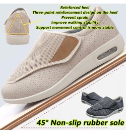 Women's Diabetic Shoes for Women Adjustable Walking Shoes Wide Shoes Elderly Swollen Feet Non-Slip Air Cushion Bottom Fatteni...