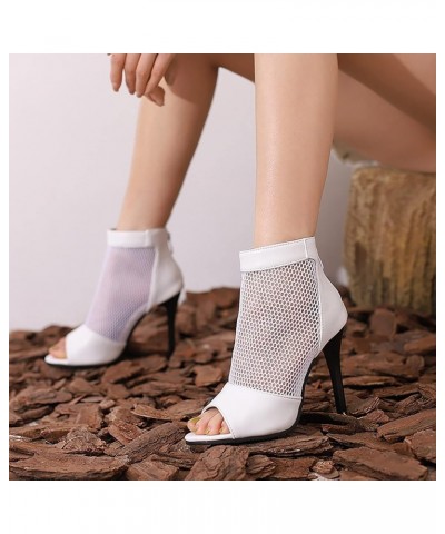 Women's Sandals Women's Bohemian Canvas Lace Up Sandals High Heel Ethnic Style Wedges White $23.07 Outdoor Shoes