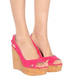 Cork Wedge Sandals 40 Pink $35.25 Sandals