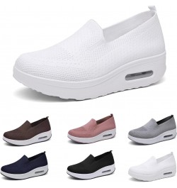 Women's Orthopedic Sneakers, Mesh Up Stretch Platform Sneakers, Orthopedic Stretch Shoes for Women Arch Support (5, White) $1...