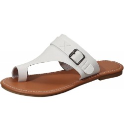 Platform Sandals White Y2K Womens Slippers Size 8 Open Toe Womens Slippers With Arch Support White $11.72 Sandals