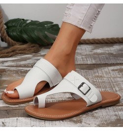 Platform Sandals White Y2K Womens Slippers Size 8 Open Toe Womens Slippers With Arch Support White $11.72 Sandals