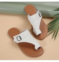 Platform Sandals White Y2K Womens Slippers Size 8 Open Toe Womens Slippers With Arch Support White $11.72 Sandals