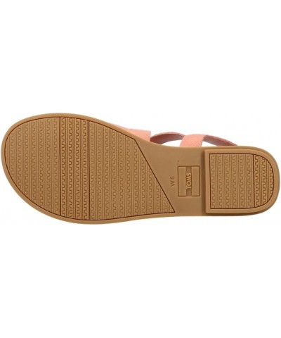 Women's Sicily Slingback Sandal Peach Pink Suede $50.38 Loafers & Slip-Ons