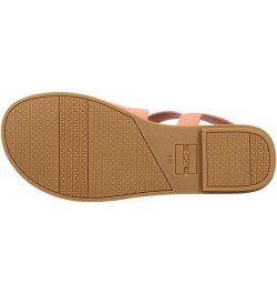 Women's Sicily Slingback Sandal Peach Pink Suede $50.38 Loafers & Slip-Ons