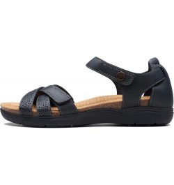 Womens April Poppy Black Leather $37.49 Sandals