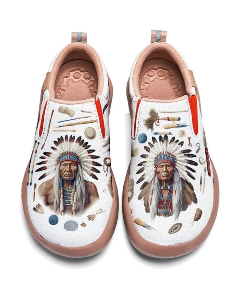 Women's Painted Travel Shoes Comfortable Slip-On Indian Chief Style Loafers Indian Chief_06 $35.77 Loafers & Slip-Ons