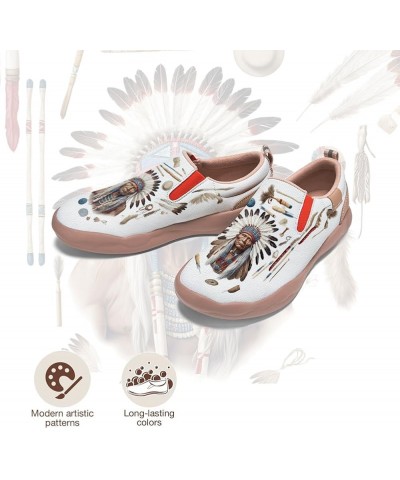 Women's Painted Travel Shoes Comfortable Slip-On Indian Chief Style Loafers Indian Chief_06 $35.77 Loafers & Slip-Ons