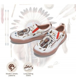 Women's Painted Travel Shoes Comfortable Slip-On Indian Chief Style Loafers Indian Chief_06 $35.77 Loafers & Slip-Ons