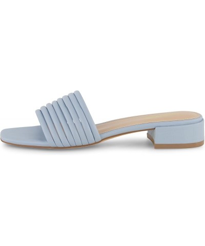 Women's Nino strappy low block heel slide sandal +Memory Foam and Wide Widths Available Pale Blue $24.29 Sandals