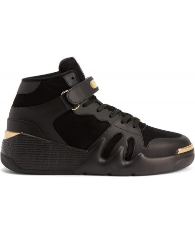 Giuseppe Zanotti, Talon Leather And Suede High-Top Men's Sneakers 9 Black $240.80 Fashion Sneakers