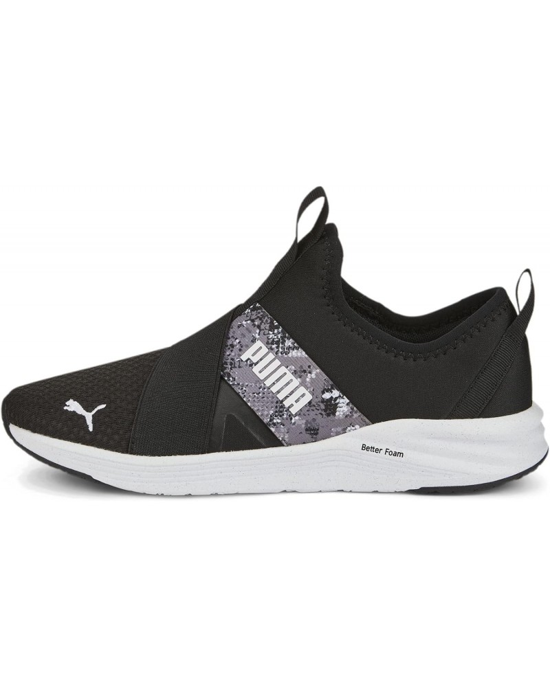 Women's Better Foam Prowl Slip On Sneaker, Black White, 9.5 $21.97 Fashion Sneakers