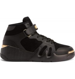 Giuseppe Zanotti, Talon Leather And Suede High-Top Men's Sneakers 9 Black $240.80 Fashion Sneakers