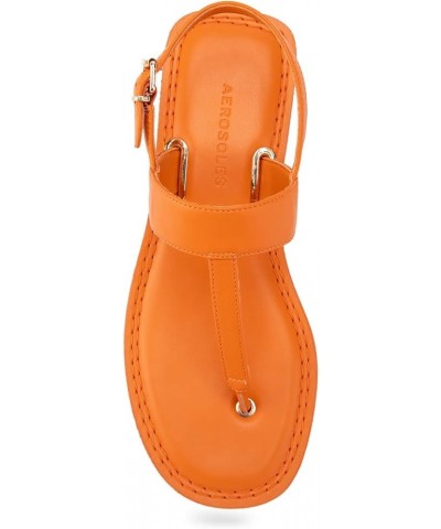 Women's Cherry Flat Sandal Mandarin $30.10 Sandals