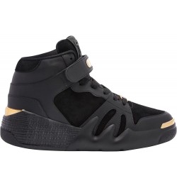 Giuseppe Zanotti, Talon Leather And Suede High-Top Men's Sneakers 9 Black $240.80 Fashion Sneakers