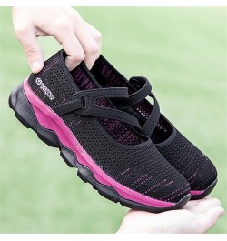 Slip on Sneakers Women Casual ShoesSlack Slip On Sneakers Soft Sole Flat Sneakers Z 15-black $10.64 Athletic Shoes