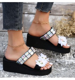 Women's Sandals Cut-Out Slip On Open Toe Flat Slides Sandals Women's Gladiator Strap Sandals Birkenstock Sandals Women Black ...