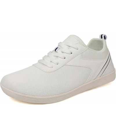 Wide Toe Box Barefoot Shoes Womens Mens Minimalist | Zero Drop Sole | Wide Width Fashion Sneaker Walking Shoes White $22.41 A...