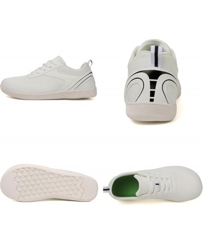 Wide Toe Box Barefoot Shoes Womens Mens Minimalist | Zero Drop Sole | Wide Width Fashion Sneaker Walking Shoes White $22.41 A...