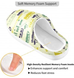 Slippers for Women Men, Memory Foam House Slippers Cozy Shoes Home Indoor Outdoor Bedroom $18.14 Slippers