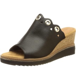 Women's Esra Evo Wedge Sandal Black Brown $39.70 Sandals