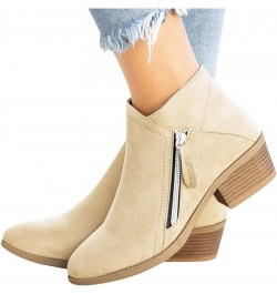 Heeled Ankle Boots for Women Womens Ankle Boots Gray Cowboy Men Boots Fall Booties for Women No Heel Dingo Cowboy Booties Wom...