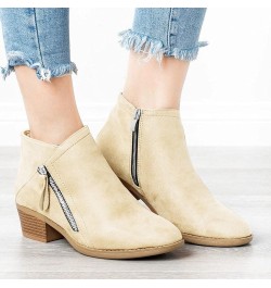 Heeled Ankle Boots for Women Womens Ankle Boots Gray Cowboy Men Boots Fall Booties for Women No Heel Dingo Cowboy Booties Wom...