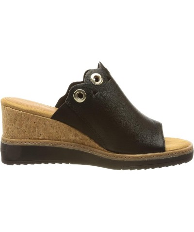 Women's Esra Evo Wedge Sandal Black Brown $39.70 Sandals