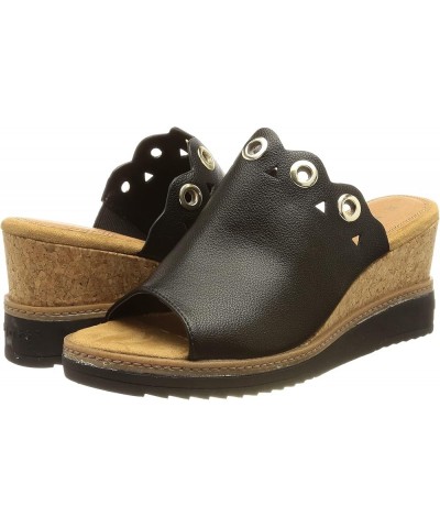 Women's Esra Evo Wedge Sandal Black Brown $39.70 Sandals