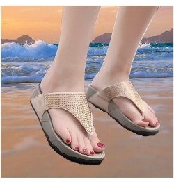 Women's Slide Sandals Soft Sole Casual Flip-Flops Summer Thick Bottom Seaside Beach Sandals for Women (Color : 1 Double/A, Si...