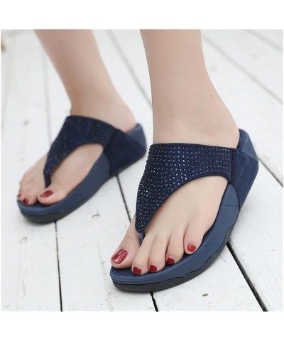 Women's Slide Sandals Soft Sole Casual Flip-Flops Summer Thick Bottom Seaside Beach Sandals for Women (Color : 1 Double/A, Si...